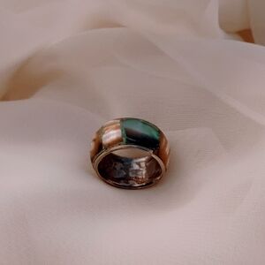 Elegant Multicolor Inlay Ring